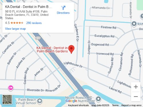 Get Directions to KA Dental Cosmetic & Implant Dentistry in Palm Beach Garden, FL