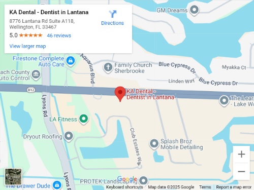 Get Directions to KA Dental Cosmetic & Implant Dentistry in Lantana, FL